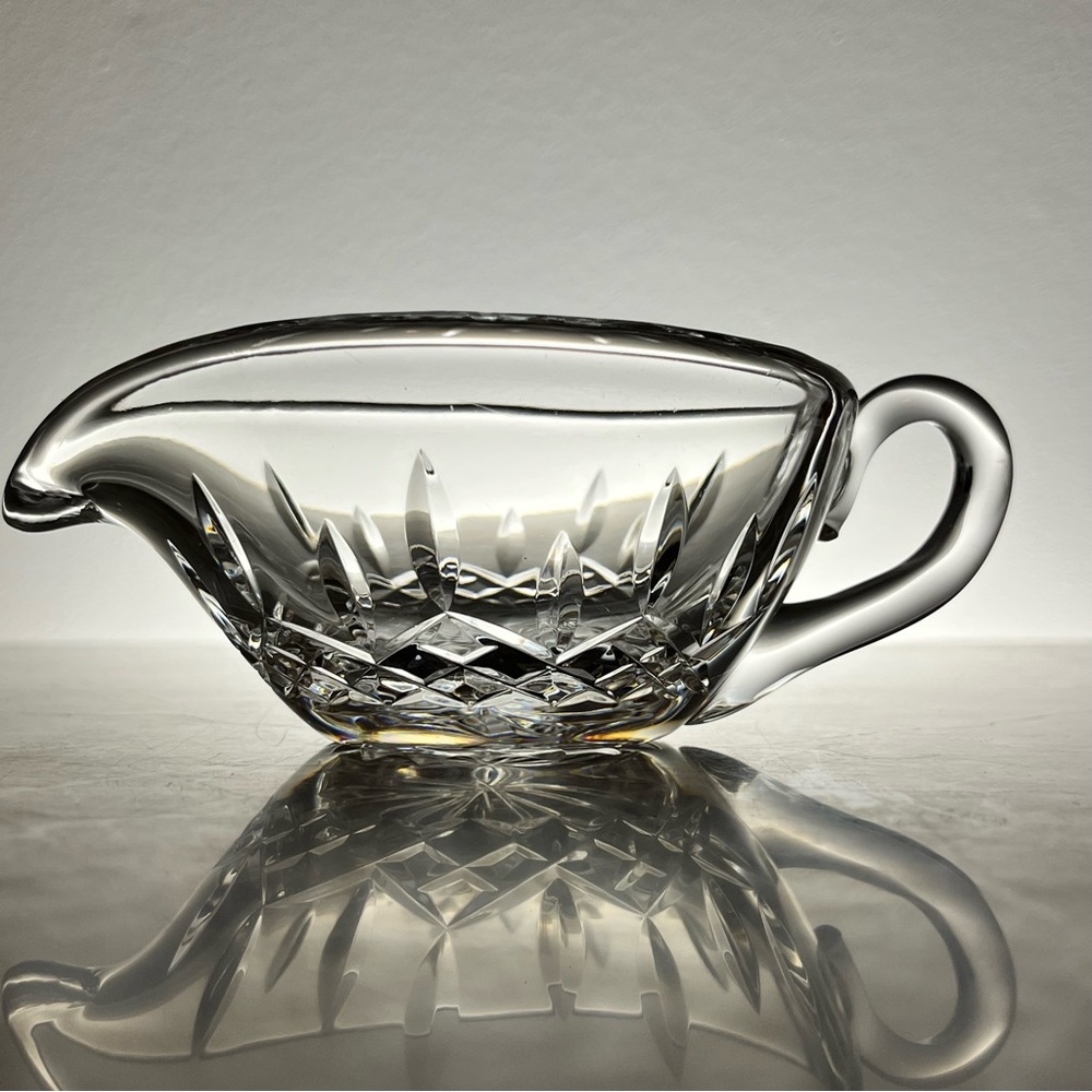 Waterford Crystal Lismore Round Gravy Sauce Boat